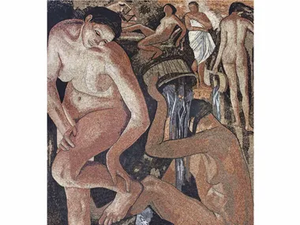 THE BATH II – OMAGGIO A SEREBRIAKOVA - Marble mosaic _ Lithos Mosaico Italia